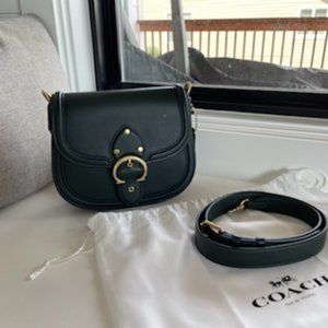 Coach Beat Saddle Bag in Amazon Green